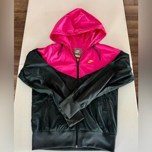 Nike sportswear pink bluebfull zip hoodie windbreaker